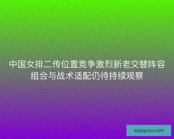中国女排二传位置竞争激烈新老交替阵容组合与战术适配仍待持续观察 中国女排二传位置竞争激烈新老交替阵容组合与战术适配仍待持续观察